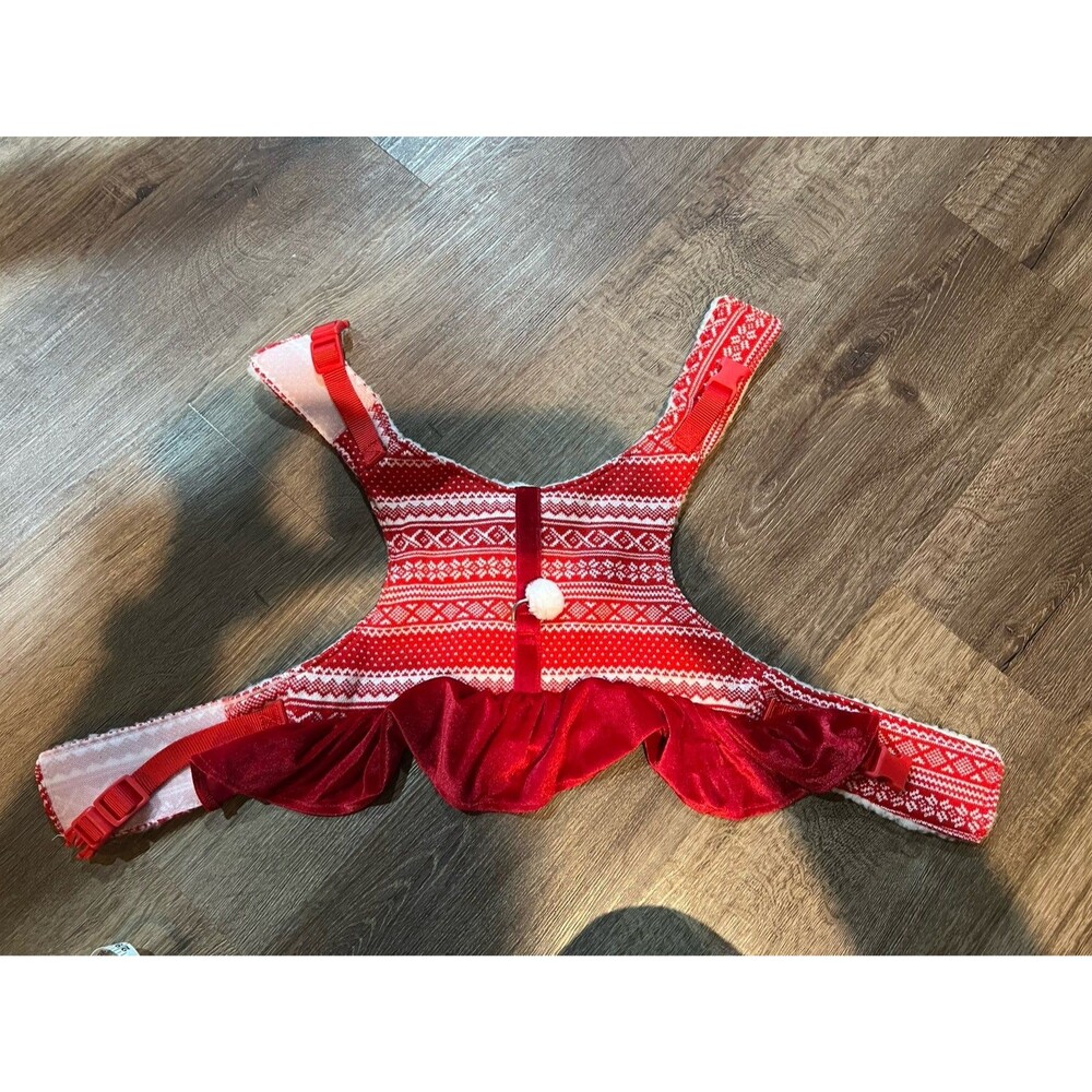 Large Dog Christmas Harness Skirt Dress - Picture 1 of 7